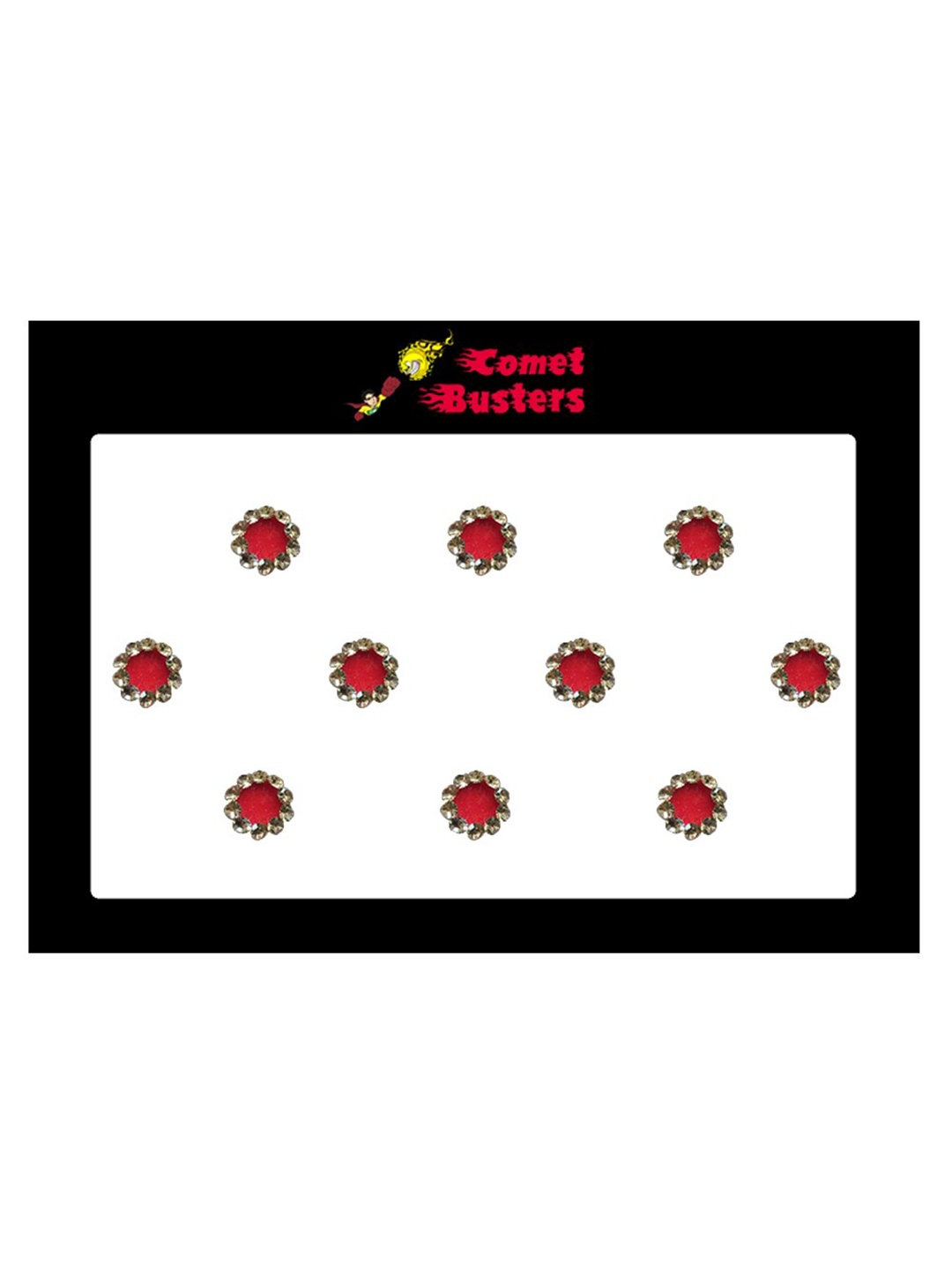 

Comet Busters Set Of 10 Bindi, Red