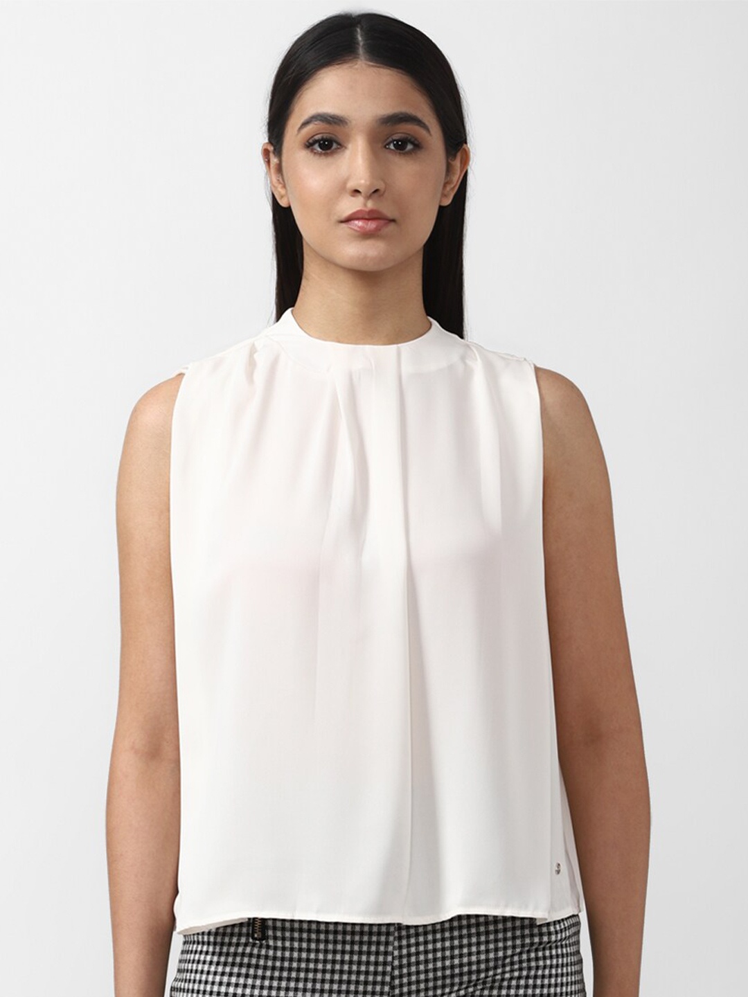 

Van Heusen Woman Round Neck Formal Top, White