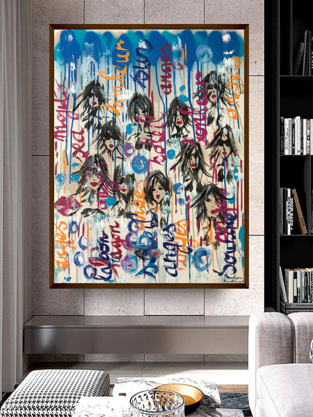 

The Art House White & Brown Abstract Printed Painting Wall Art