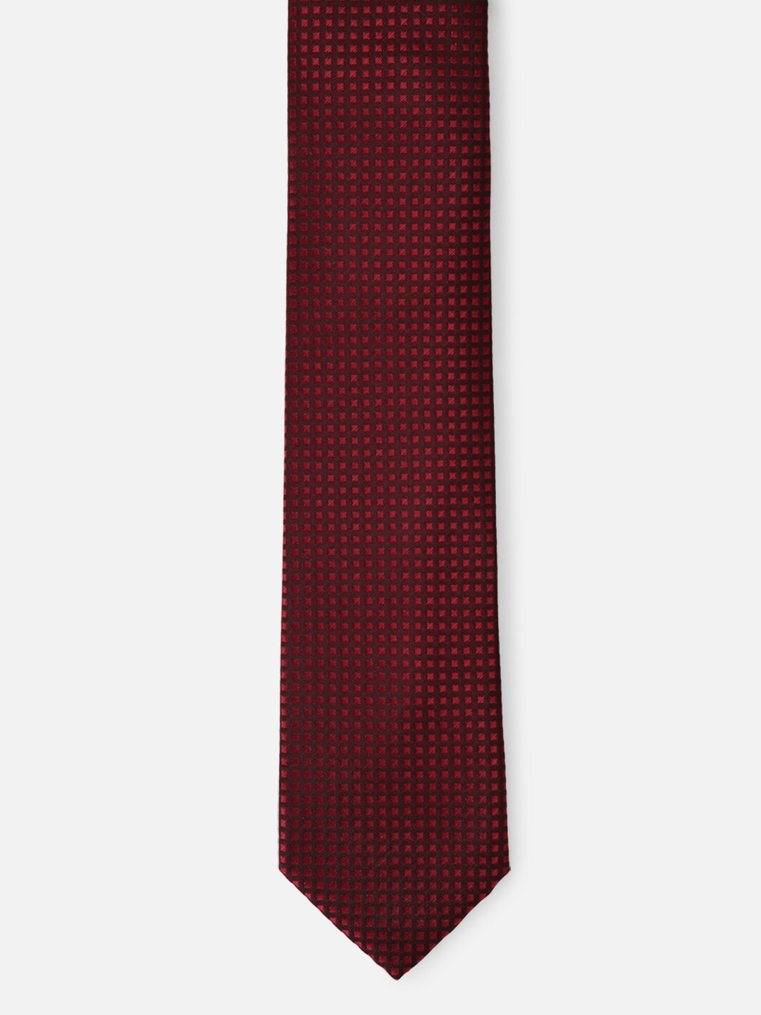 

Louis Philippe Men Maroon Printed Broad Tie