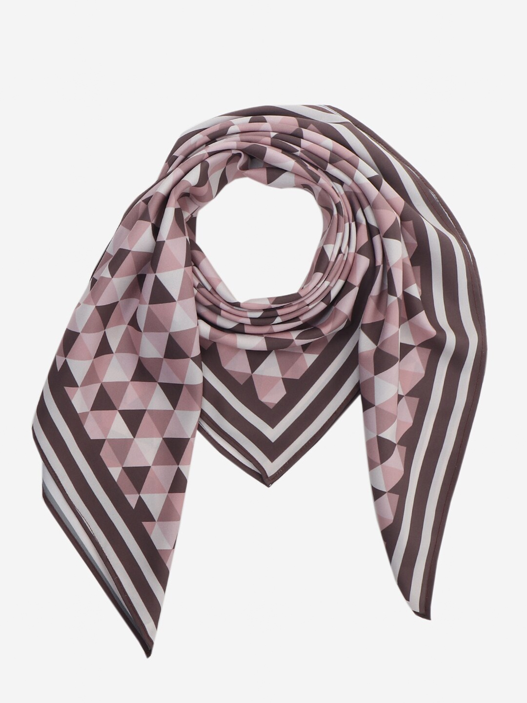 

Beau Design Women Brown & Pink Printed Scarf