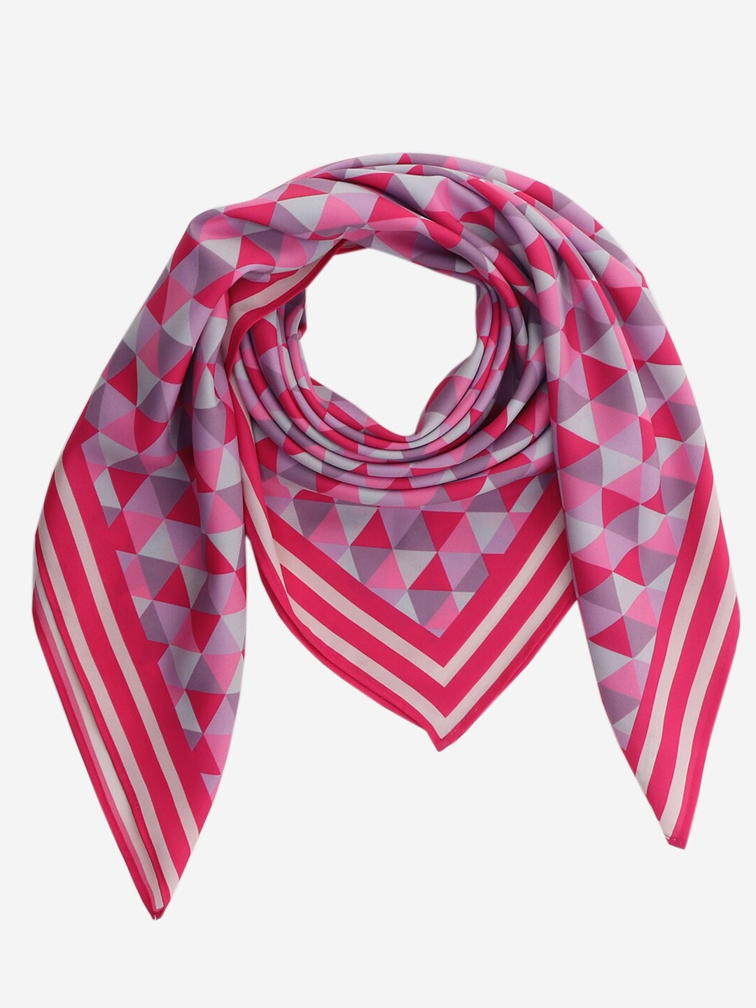 

Beau Design Women Printed Scarf, Pink