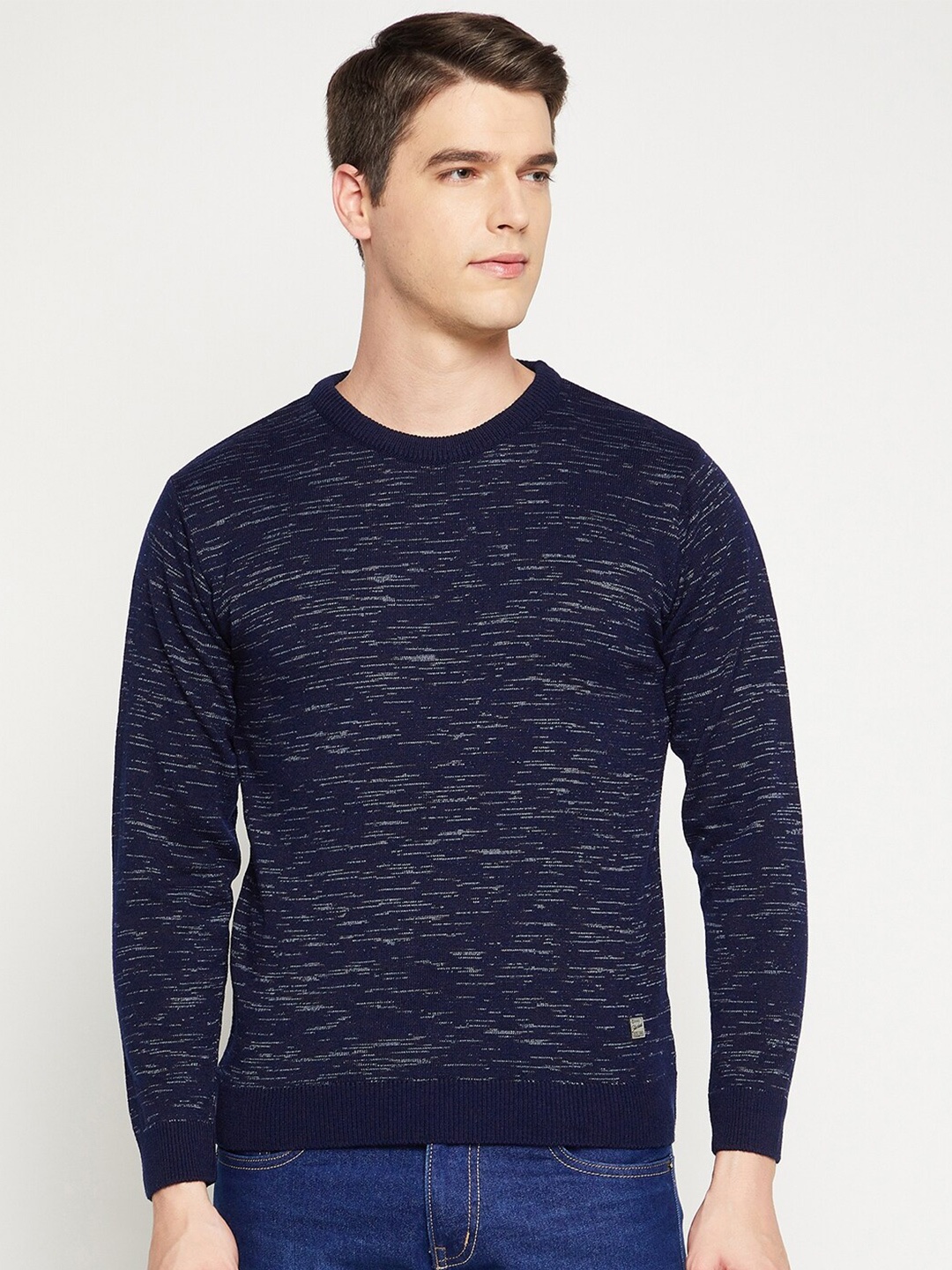 

Duke Men Blue & White Pullover