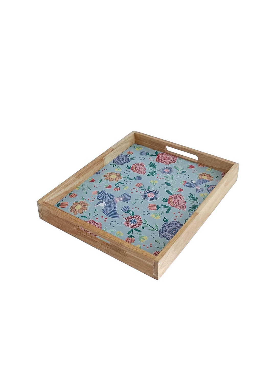 

The Wishing Chair Blue Printed Wood Serving Tray