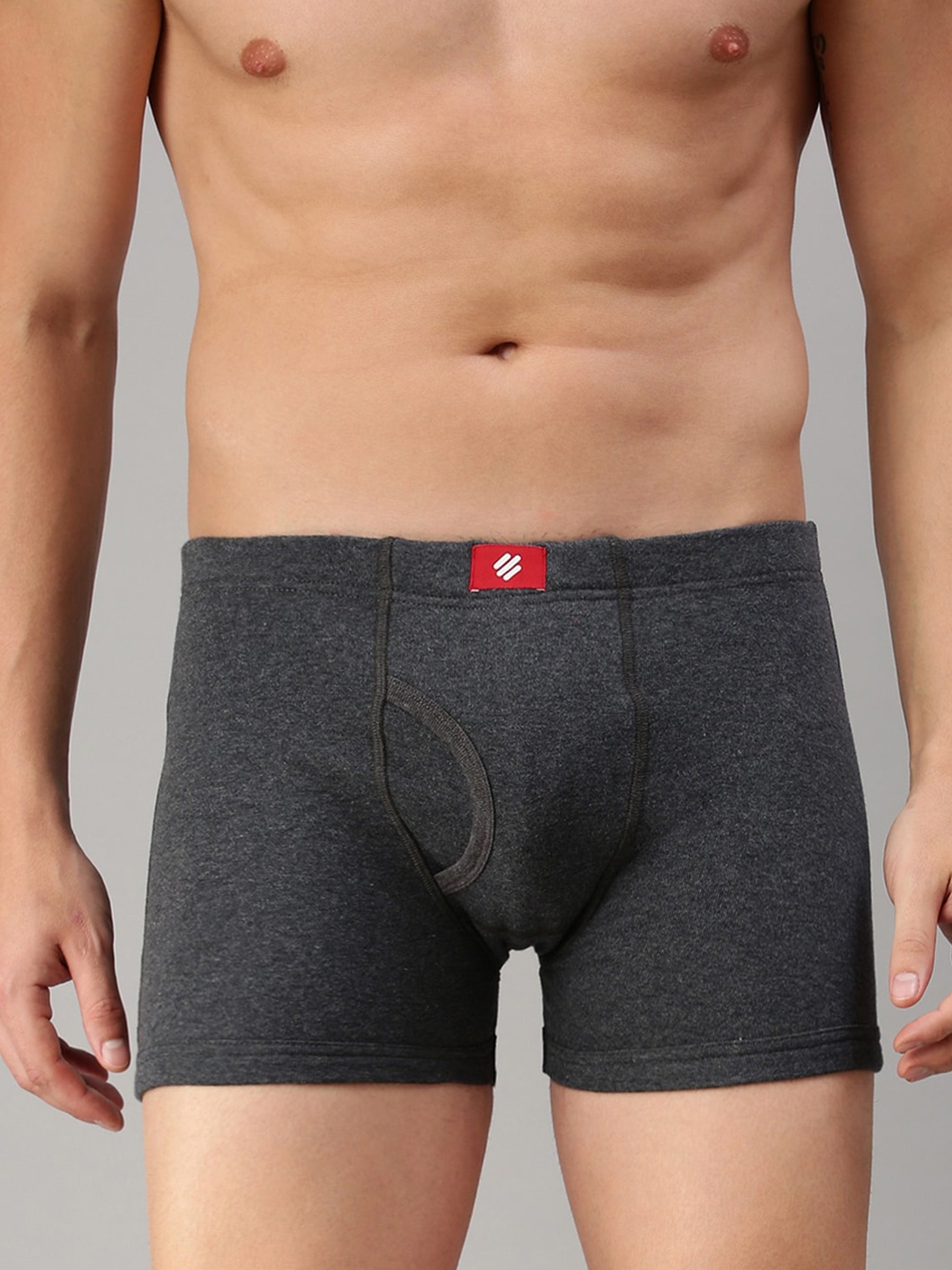 

ONN Men Pack Of 2 Solid Trunk ONN_355_CM_2PC, Charcoal