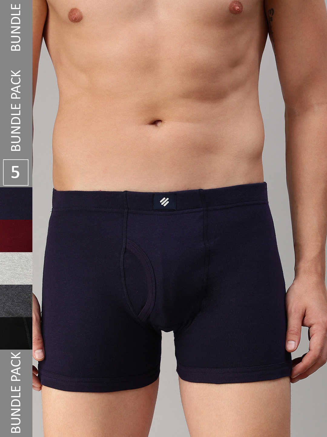 

ONN Men Pack Of 5 Assorted Solid Trunks ONN_355_AST_5PC