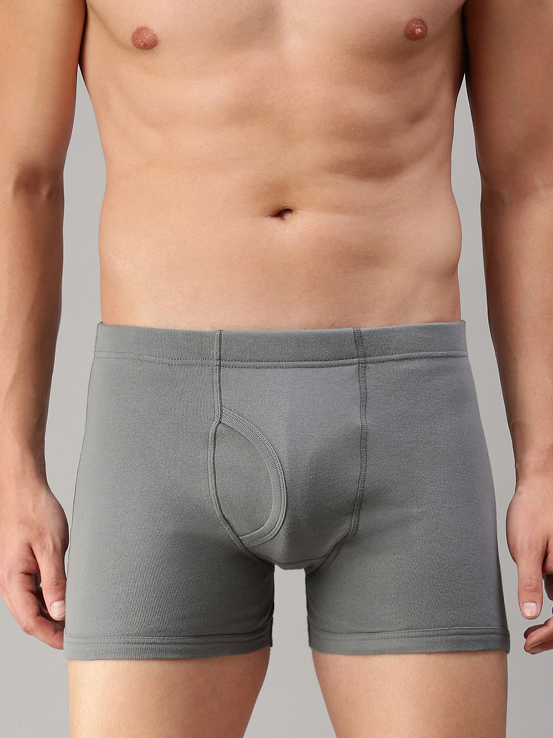 

ONN Men Pack of 2 Solid Cotton Trunk, Charcoal