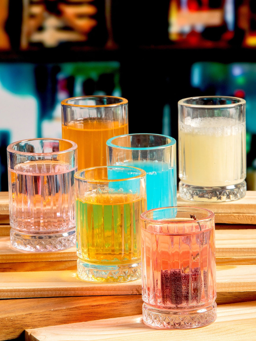 

Pasabahce Elysia Set Of 6 Glass Transparent Solid Short Tumblers 60ml each