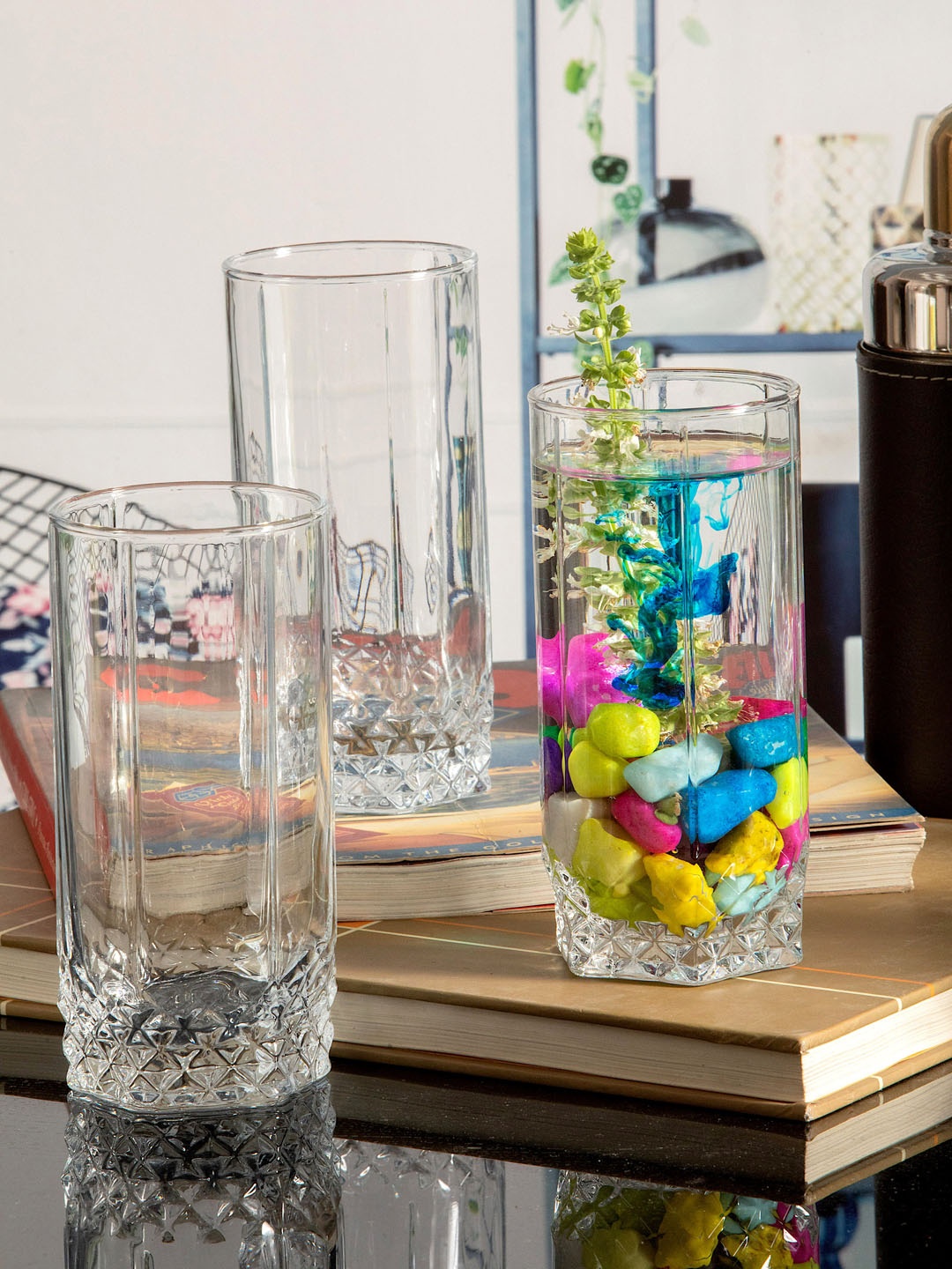 

Pasabahce Set of 6 Transparent Glass Valse Tumblers 290ml each