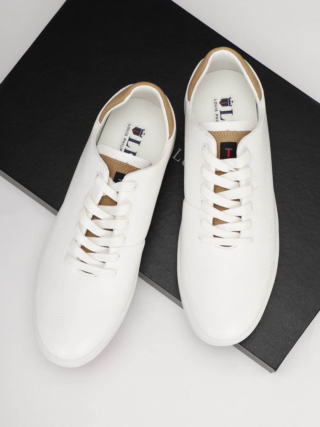 

Louis Philippe Sport Men White PU Sneakers