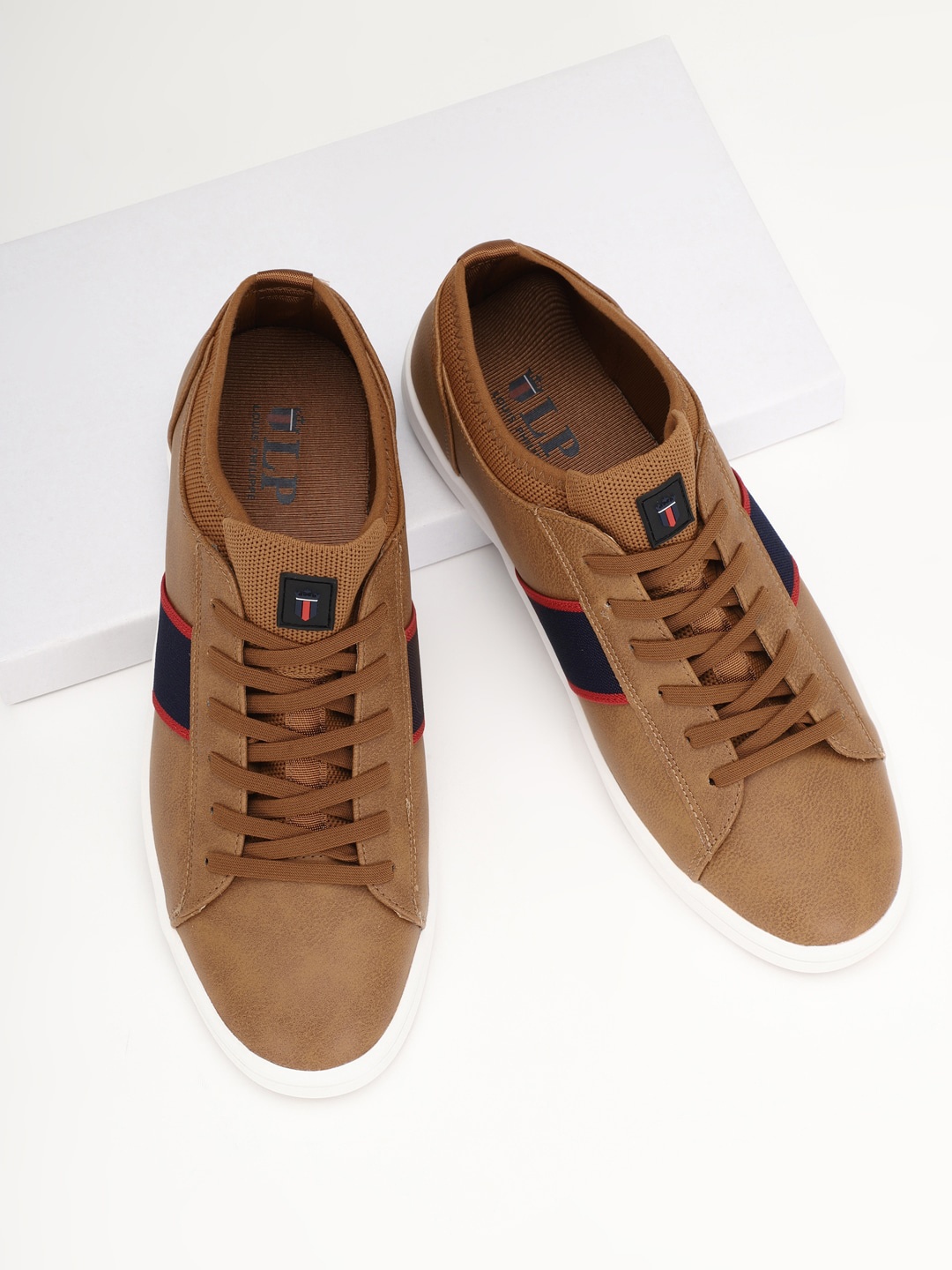 

Louis Philippe Sport Men Solid PU Lace-Ups Sneakers, Brown