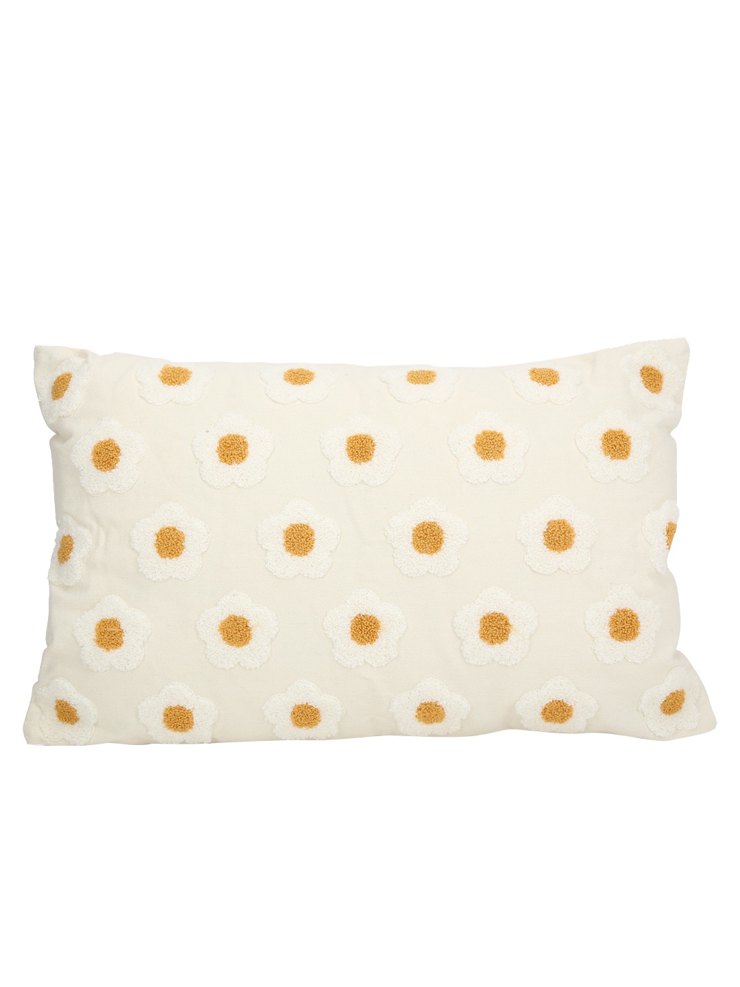 

FOREVER 2 Cream-Coloured & Yellow Printed Pillows