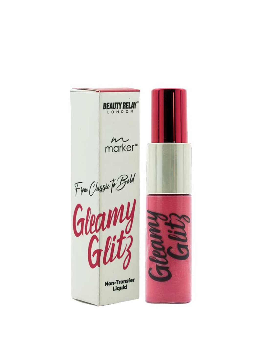 

BeautyRelay London Marker Gleamy Glitz Non-Transfer Liquid Lipstick 10g - True Magenta 07