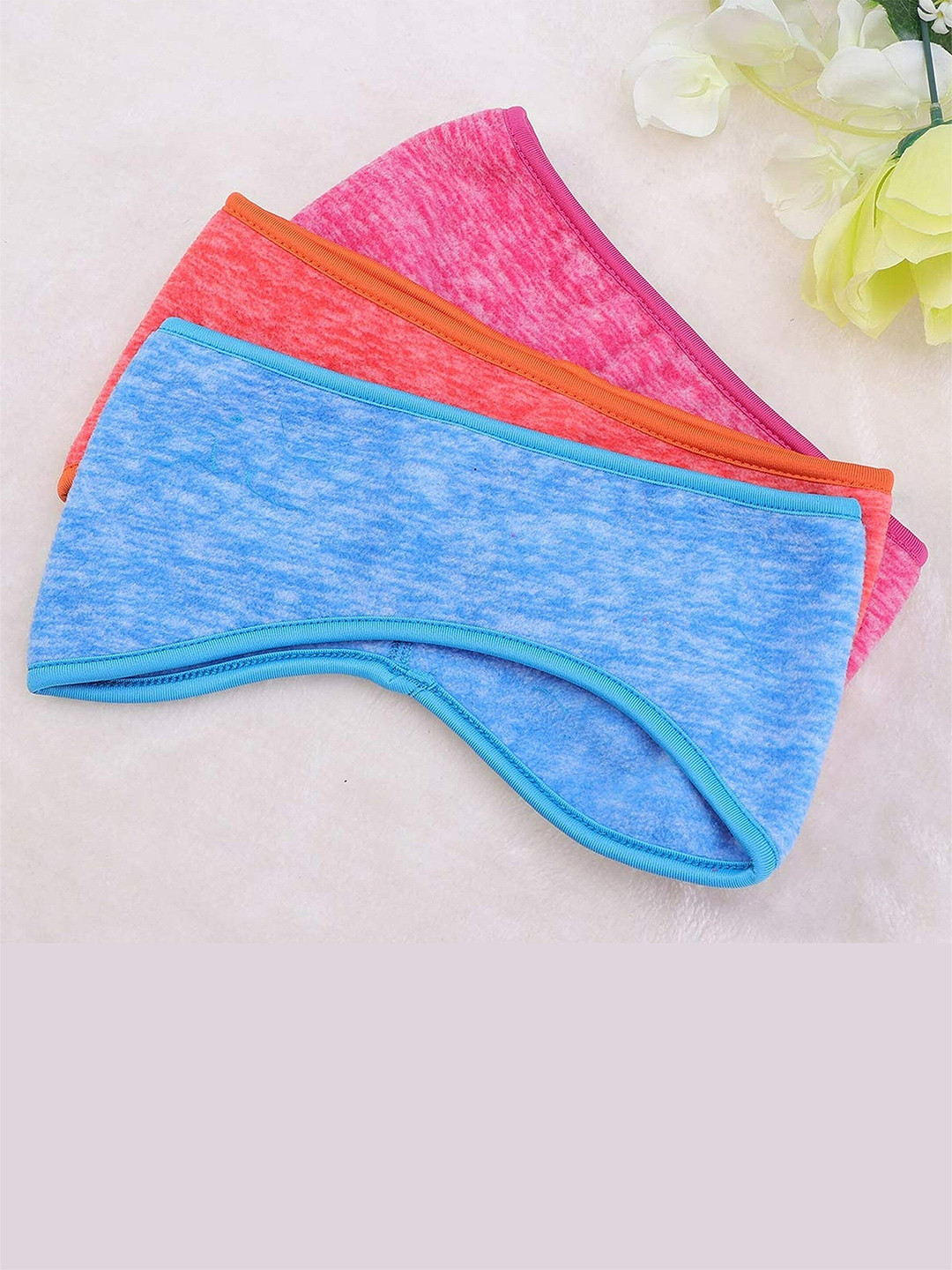 

EL REGALO Unisex Set of 3 Hairbands, Pink