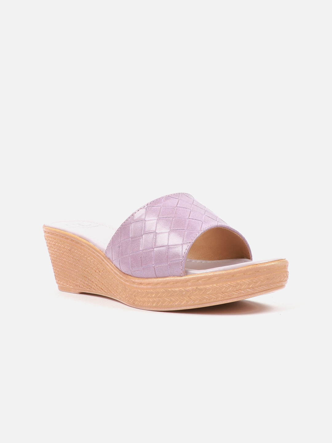 

Carlton London Lavender Textured Wedge Sandals