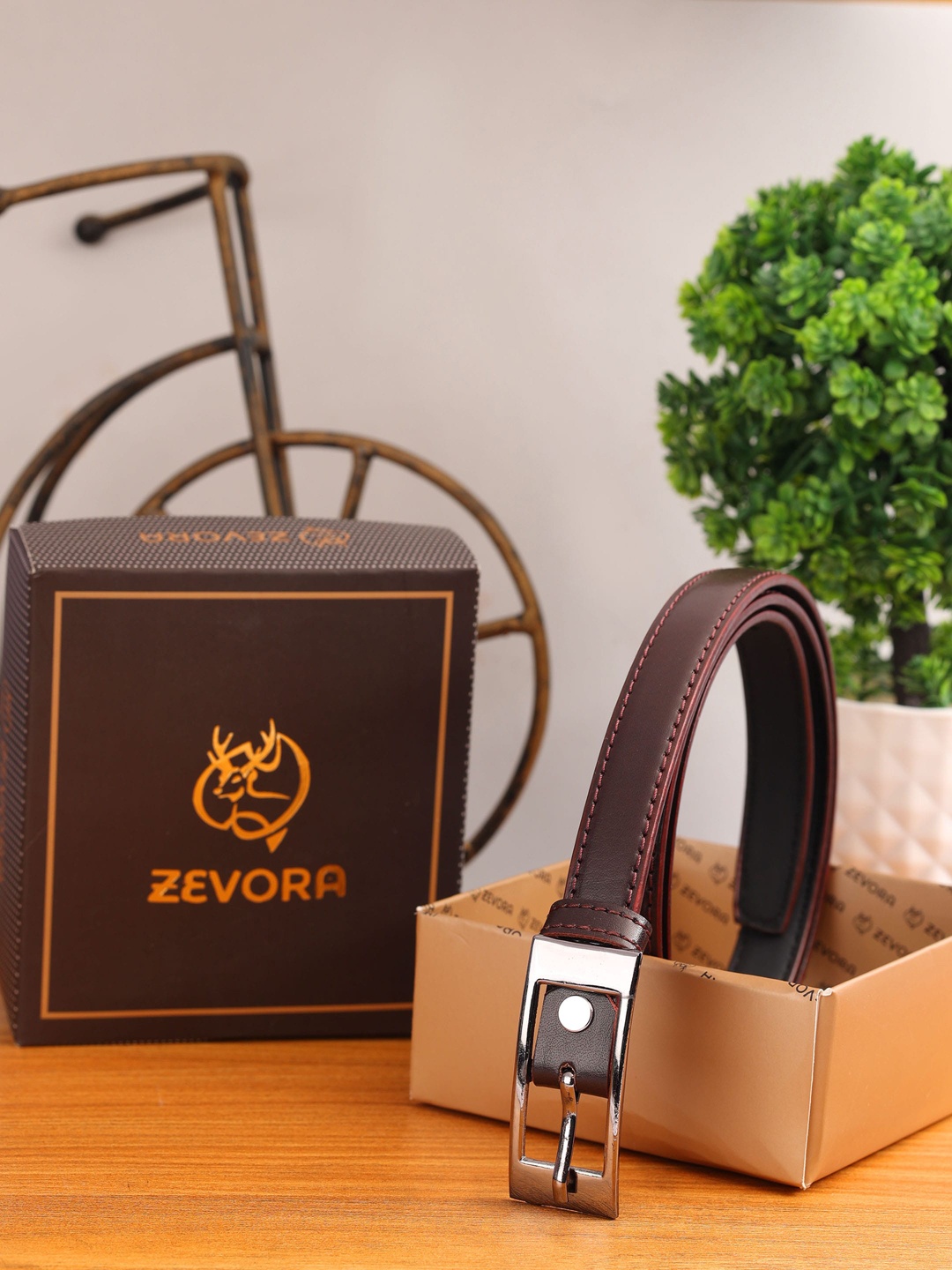 

ZEVORA Women Brown Formal Belt