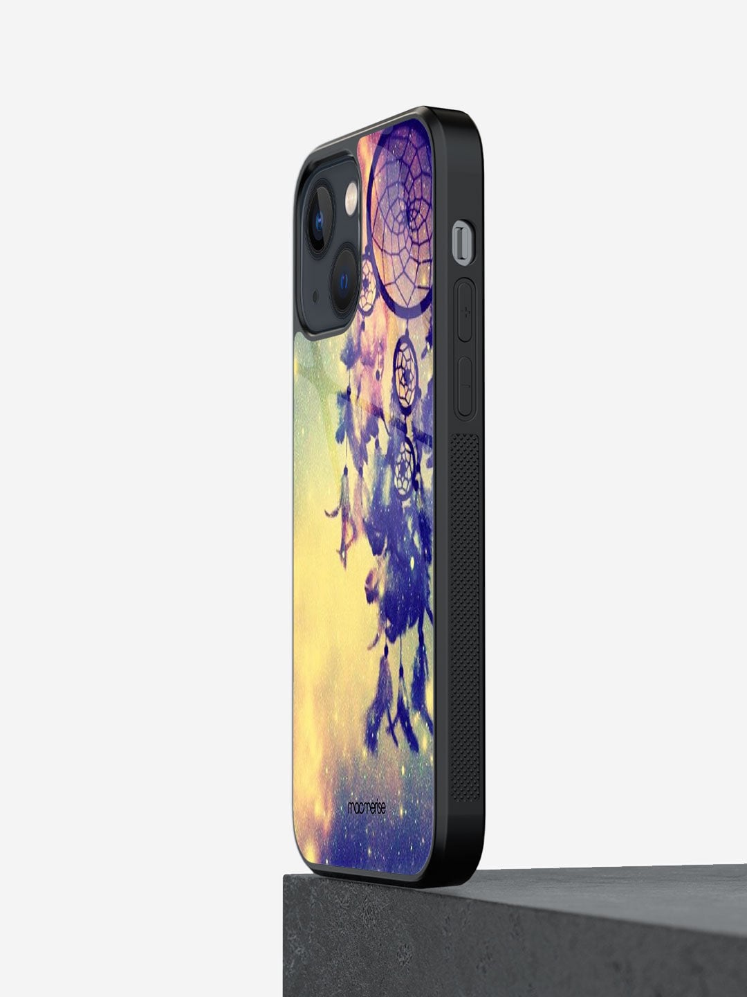 

macmerise Yellow Printed Iphone 13 Mini Glass Phone Case