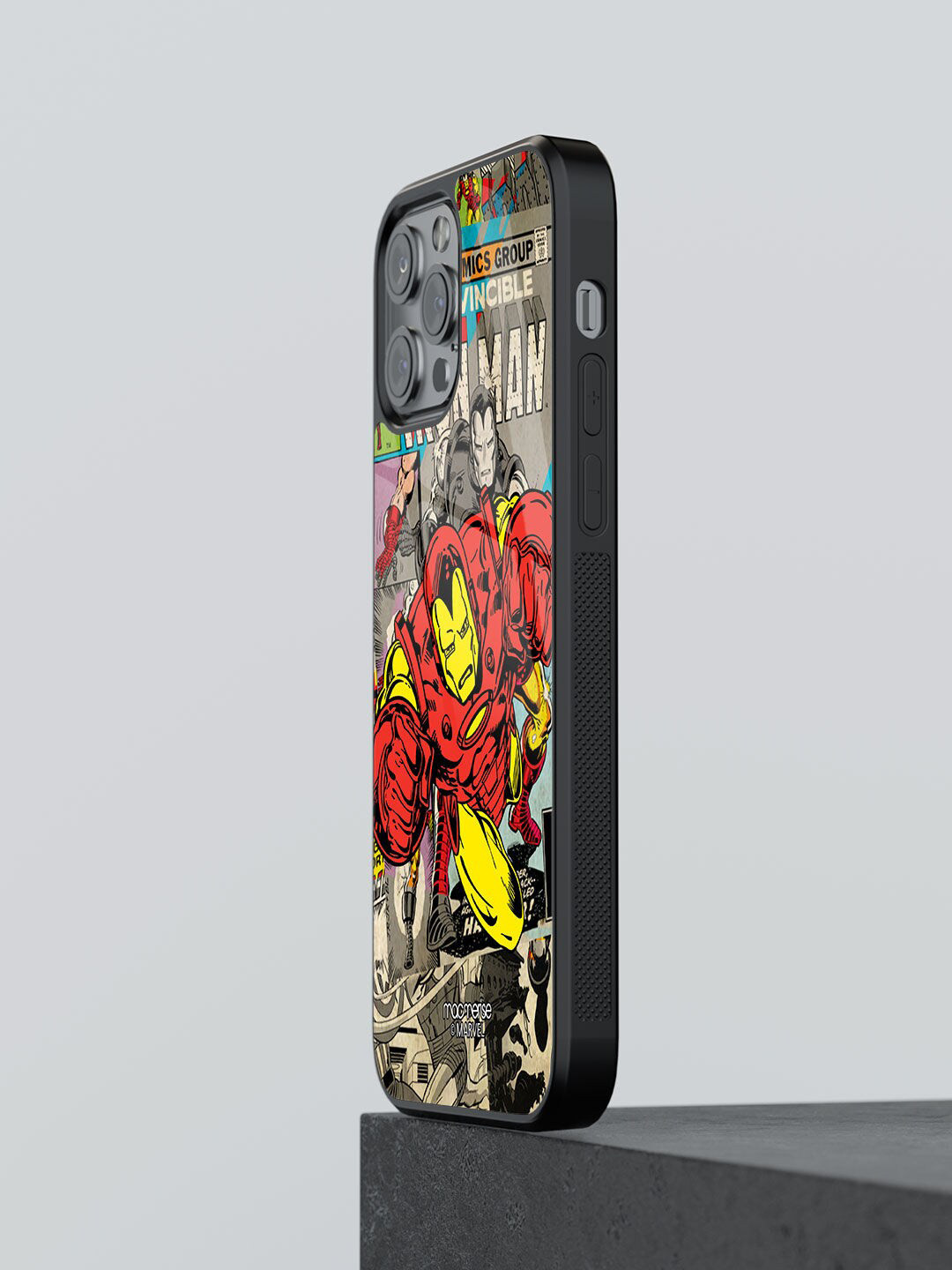 

macmerise Red Printed Iphone 12 Pro Mobile Back Case