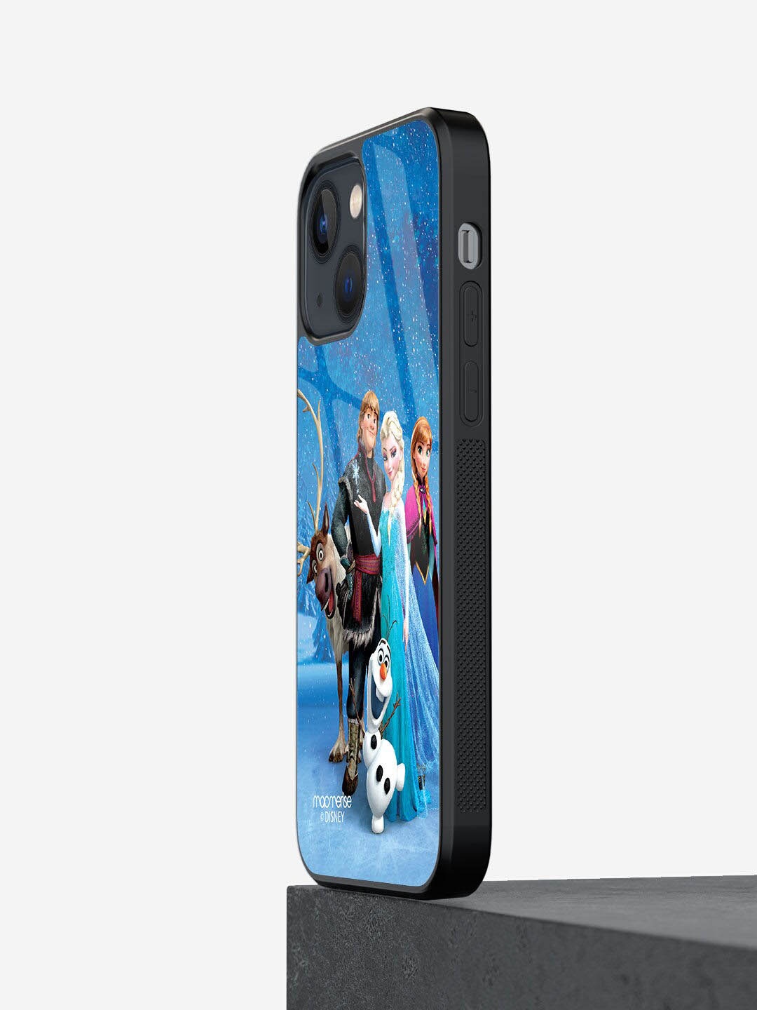 

macmerise Blue Frozen together Printed Iphone 13 Glass Phone Case