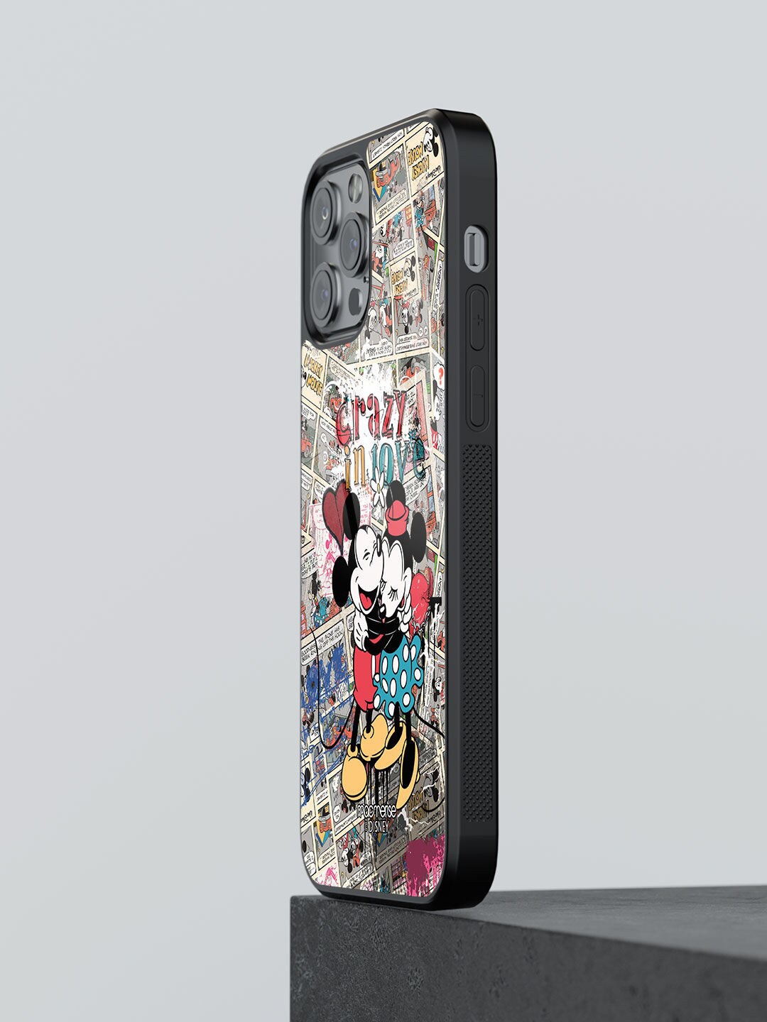 

macmerise Red & Blue Crazy in love Printed iPhone 13 Pro Max Phone Cases