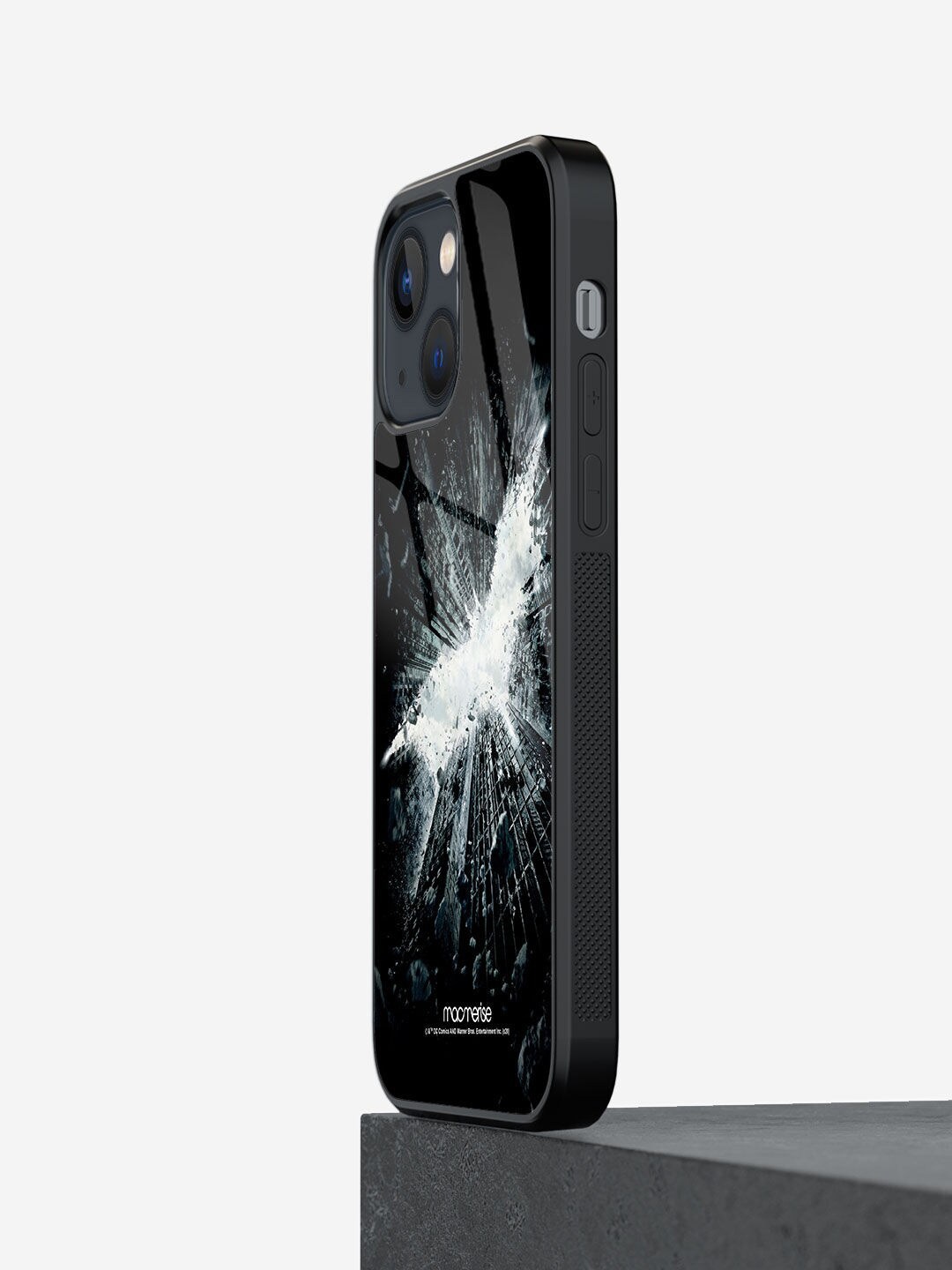 

macmerise Black & White Printed God Of Gotham iPhone 13 Glass Phone Back Case
