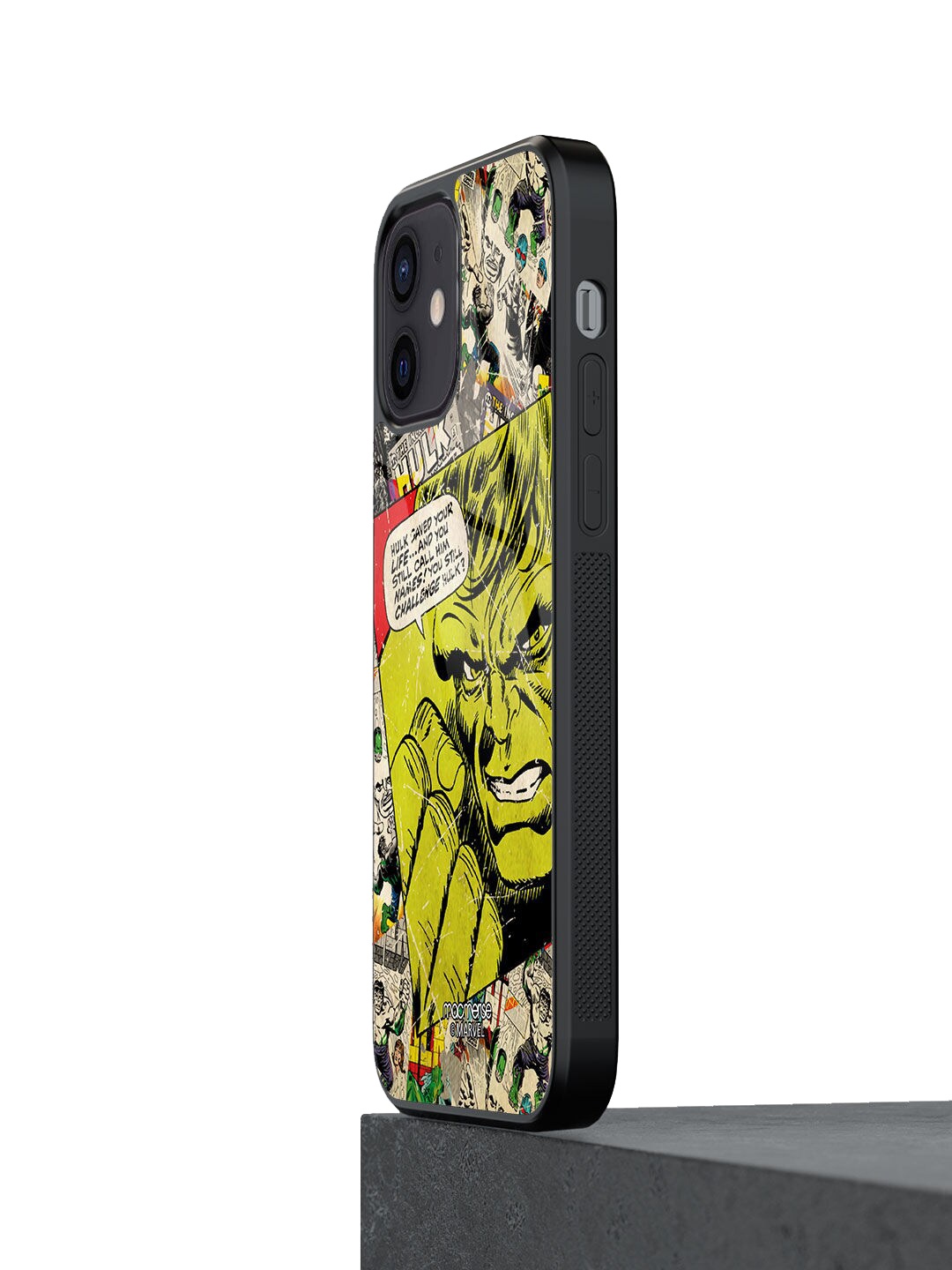 

macmerise Beige & Green Hulk Printed iPhone 12 Phone Case