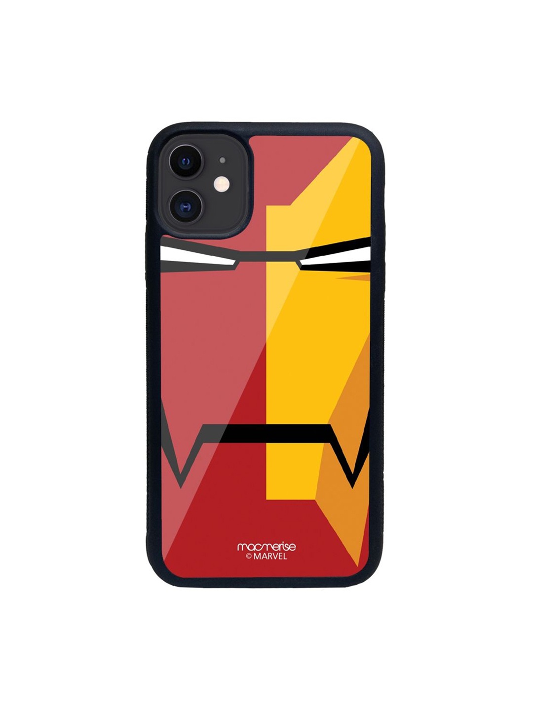 

macmerise Red & Yellow Printed Iphone 13 Pro Glass Phone Case