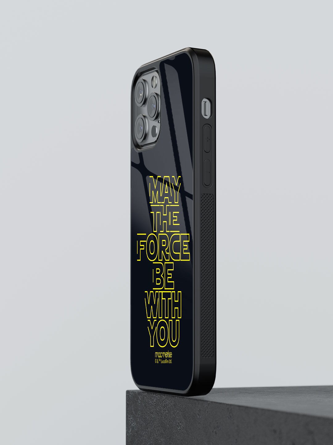 

macmerise Black & Yellow Printed Classic Star Wars iPhone 12 Pro Max Phone Back Case