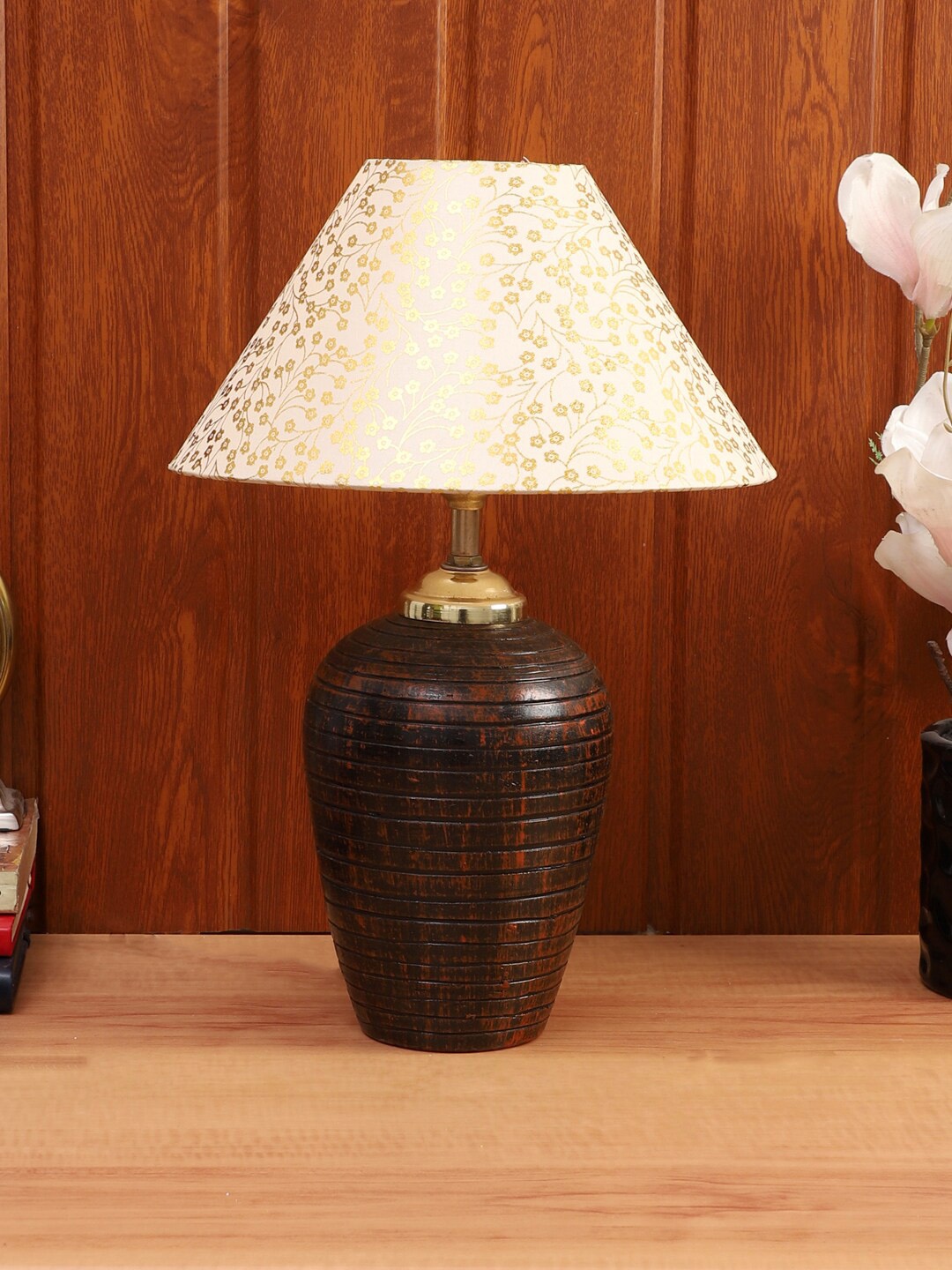 

Foziq Brown Printed Table Lamps