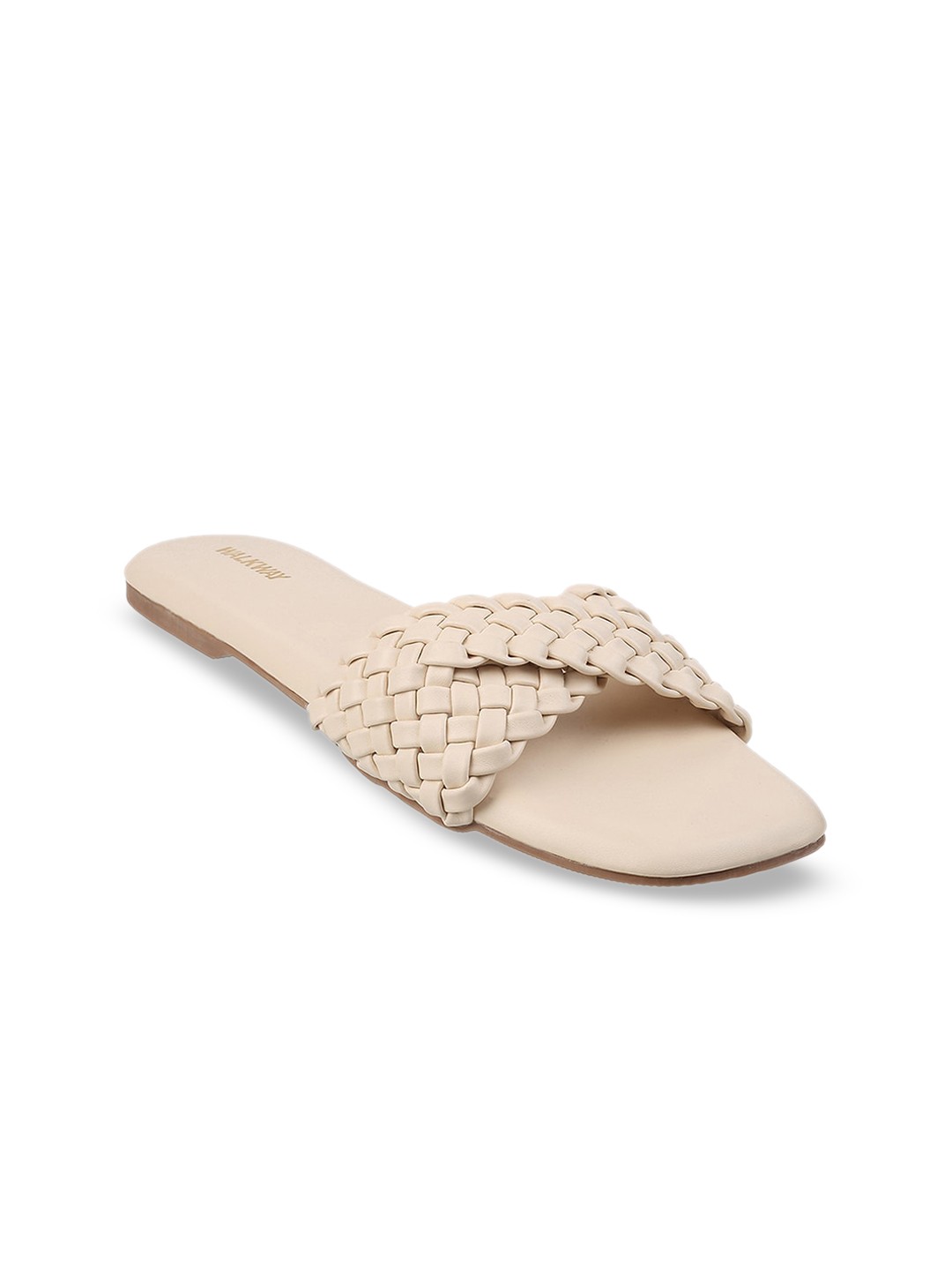 

WALKWAY by Metro Women Beige Open Toe Flats