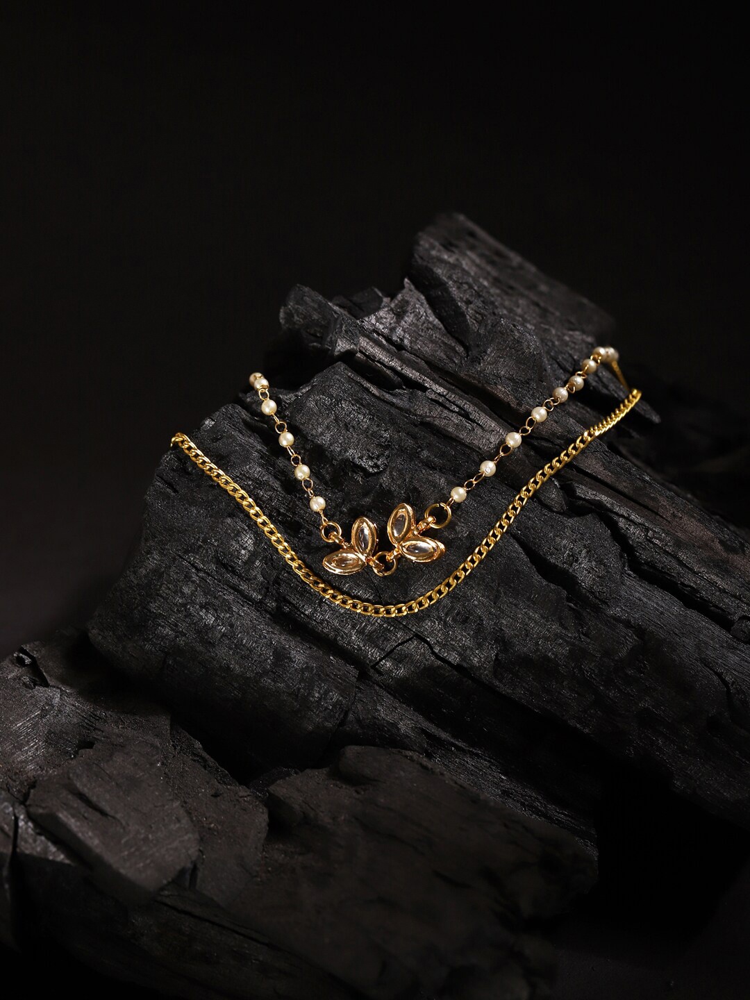 

Ruby Raang Women Gold-Plated Chain