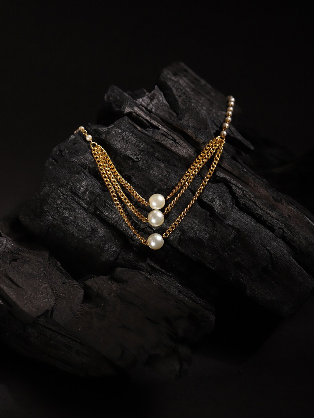 

Ruby Raang Women Gold-Plated Chain
