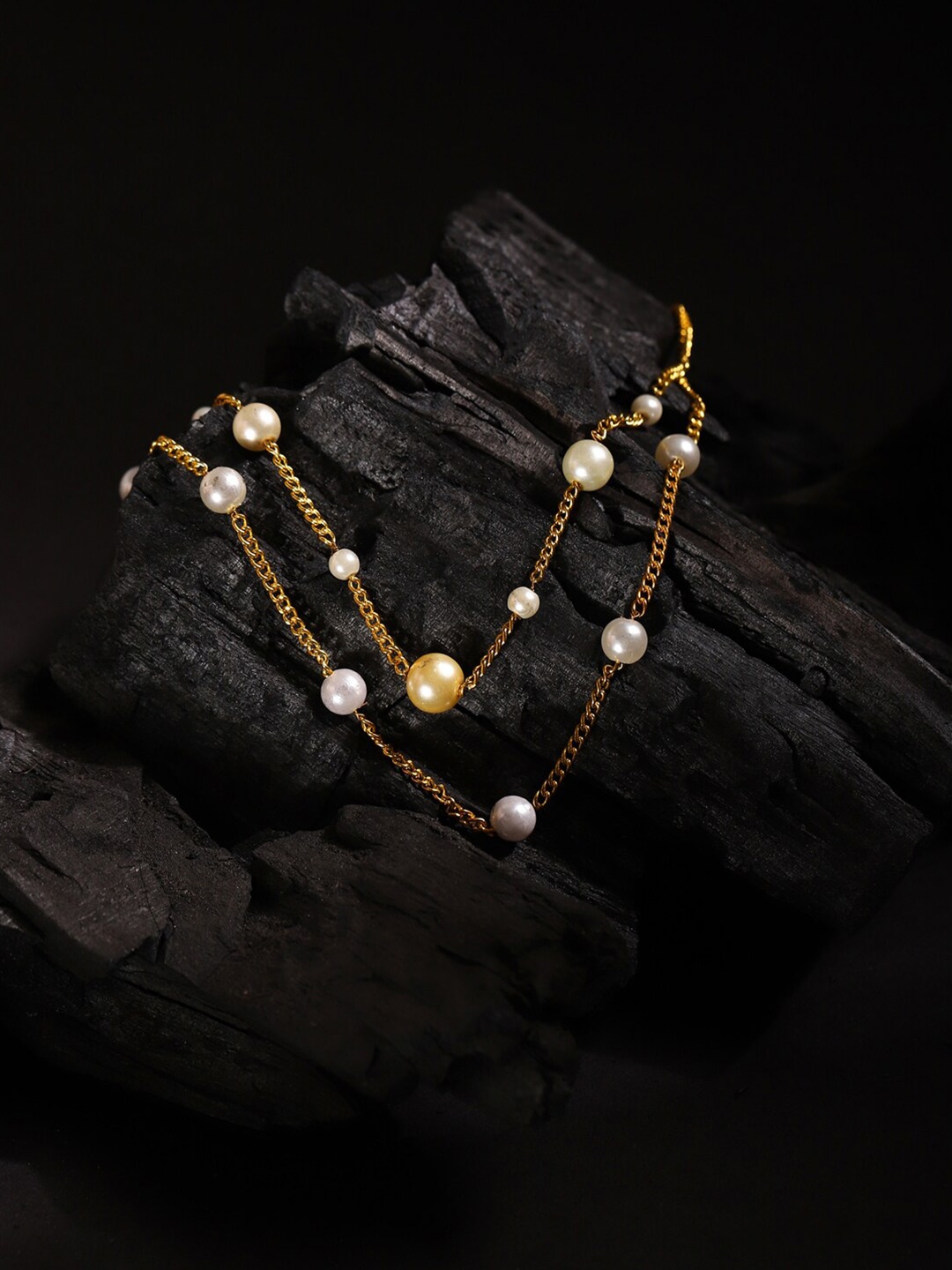 

Ruby Raang Women Gold-Plated Chain