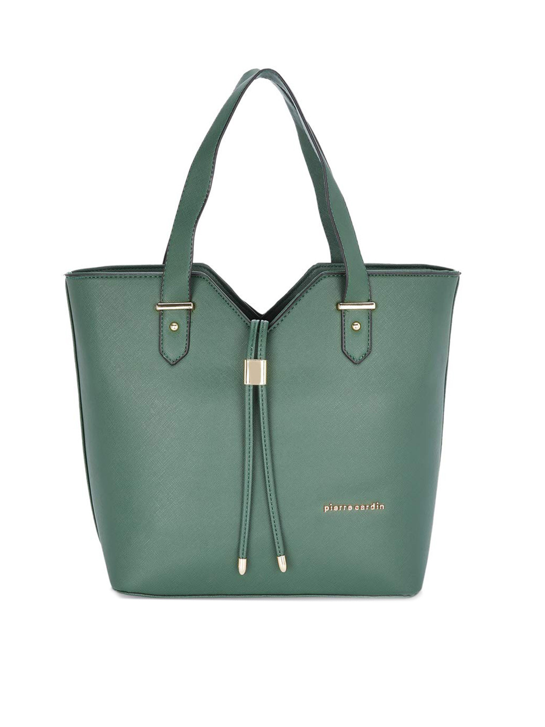 

pierre cardin Green PU Structured Handheld Bag