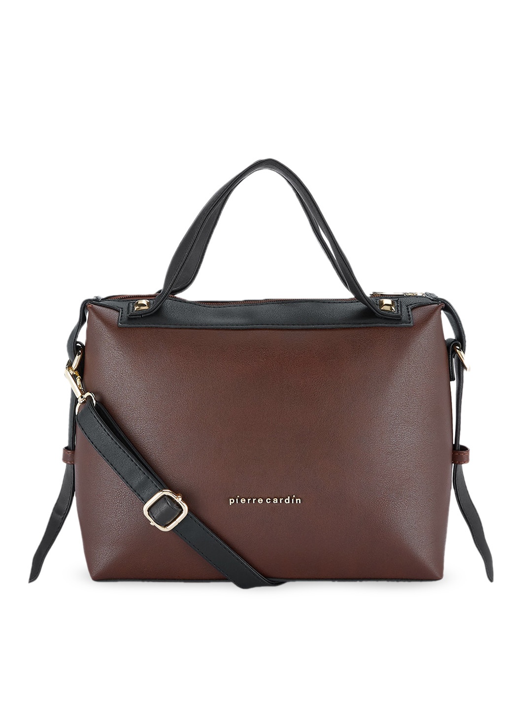 

pierre cardin PU Structured Handheld Bag, Brown