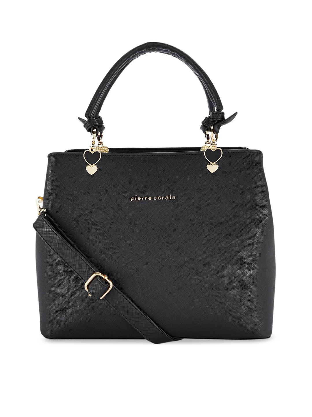 

pierre cardin PU Structured Handheld Bag, Black