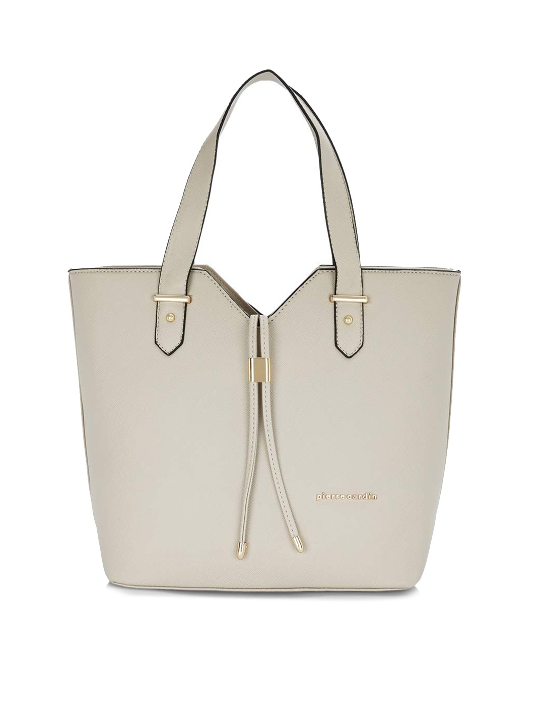 

pierre cardin White PU Bowling Handheld Bag