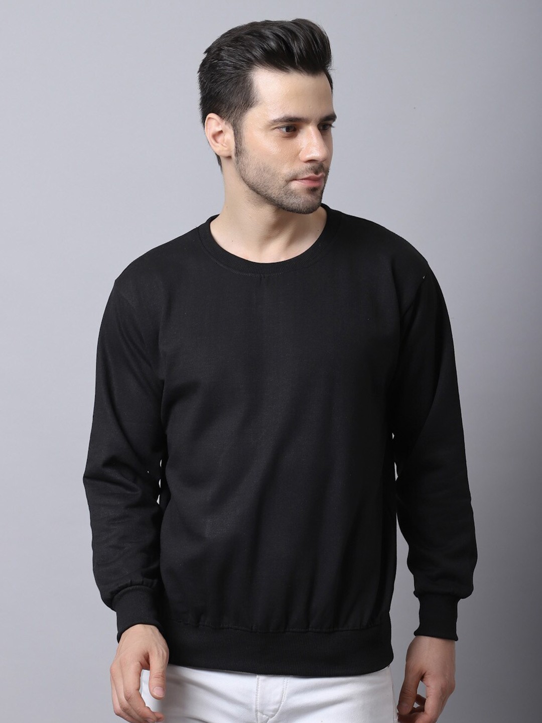 

VIMAL JONNEY Men Black Sweatshirt