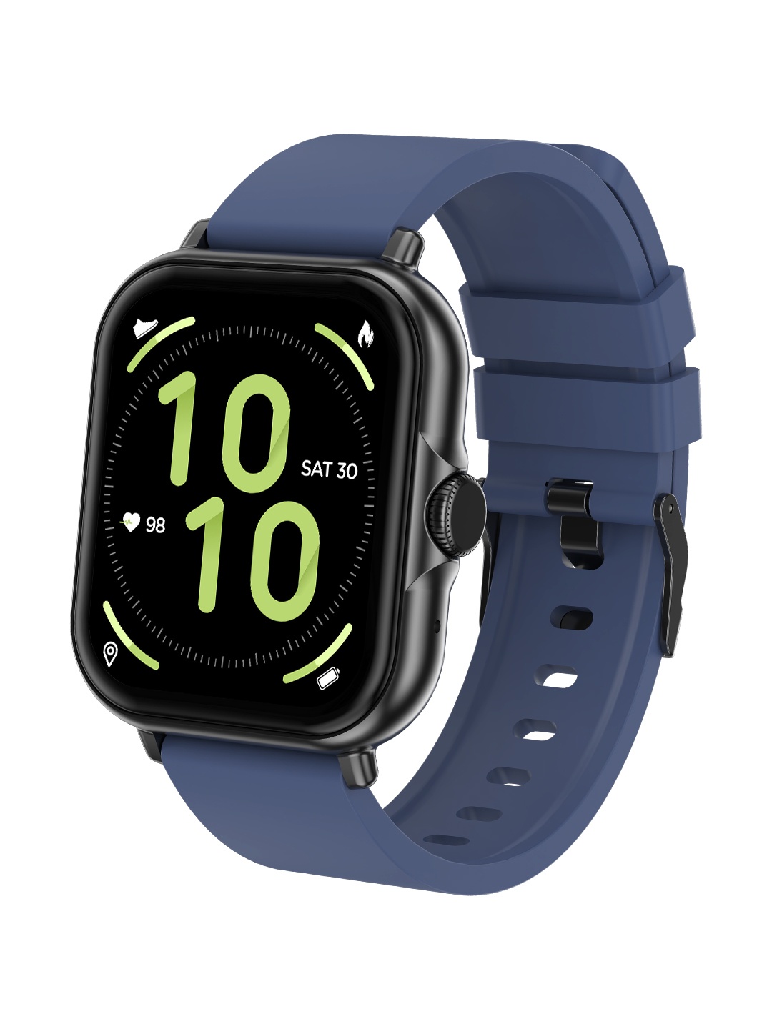 

Pebble Spark Ace 1.85" Large HD Display Health Suite Smartwatch - Gunmetal Blue