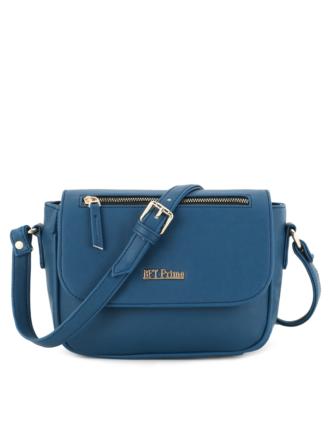 

WOMEN MARKS Blue PU Structured Sling Bag