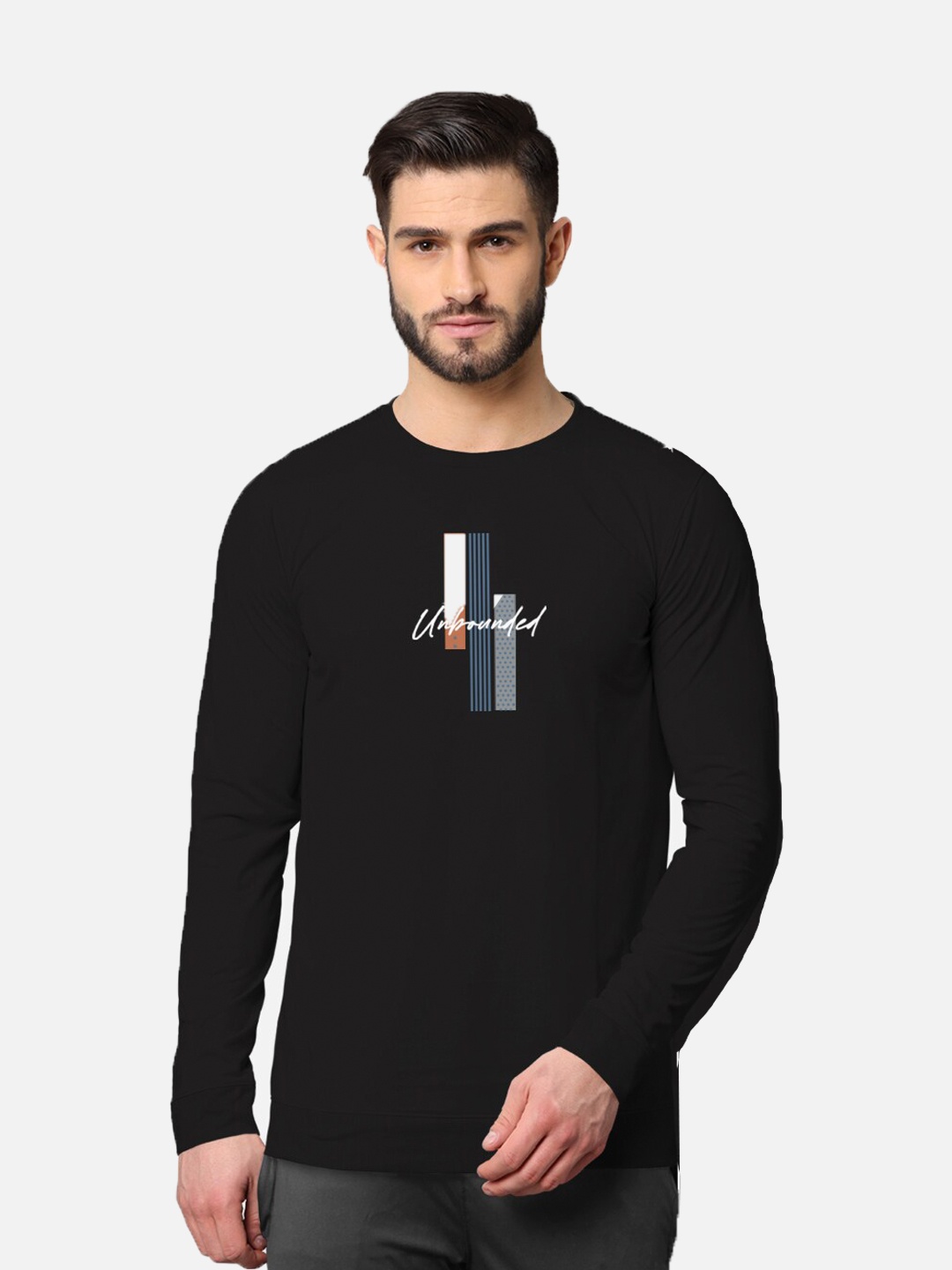

BULLMER Men Black Printed T-shirt