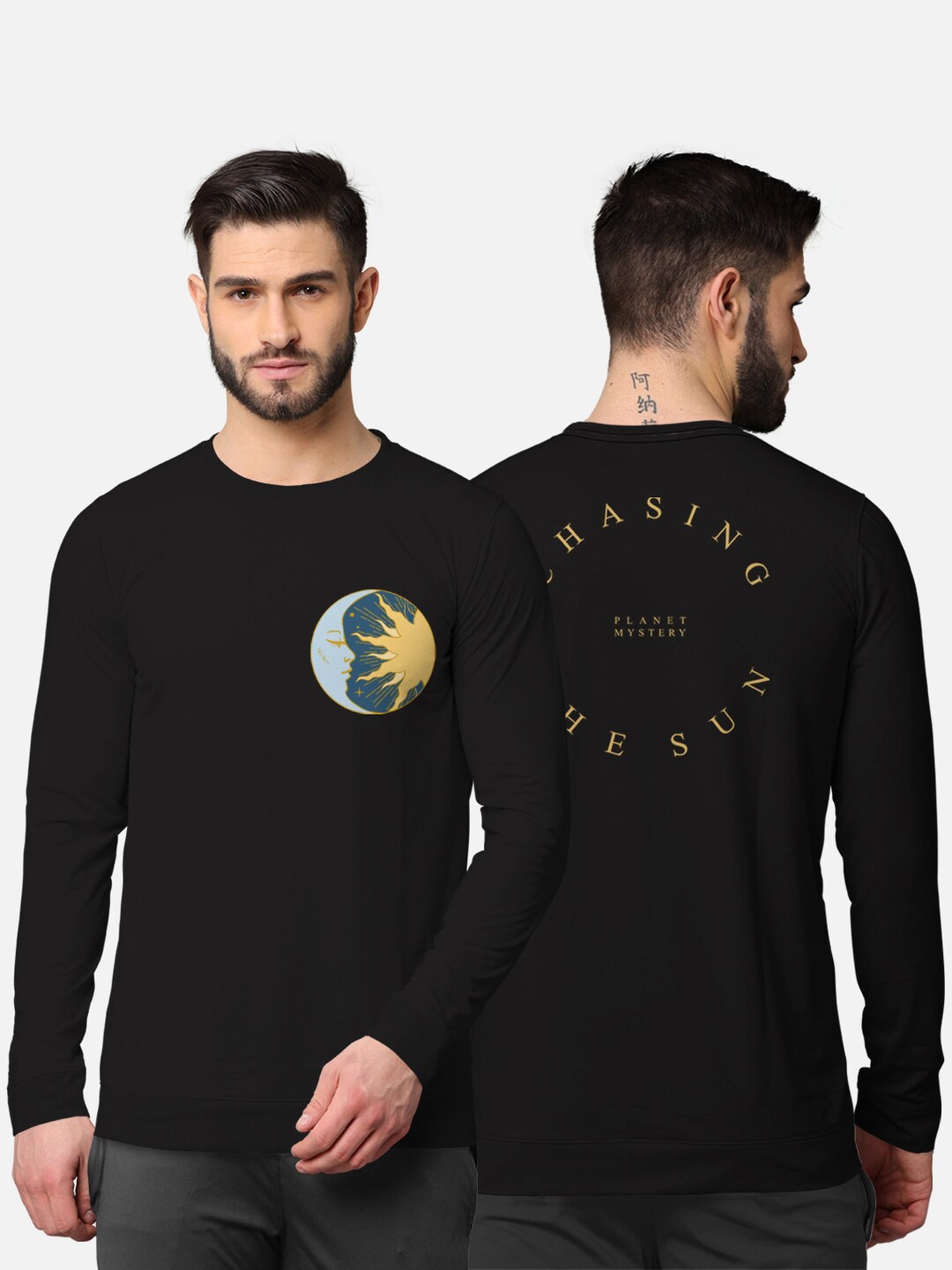 

BULLMER Men Black Typography Printed T-shirt