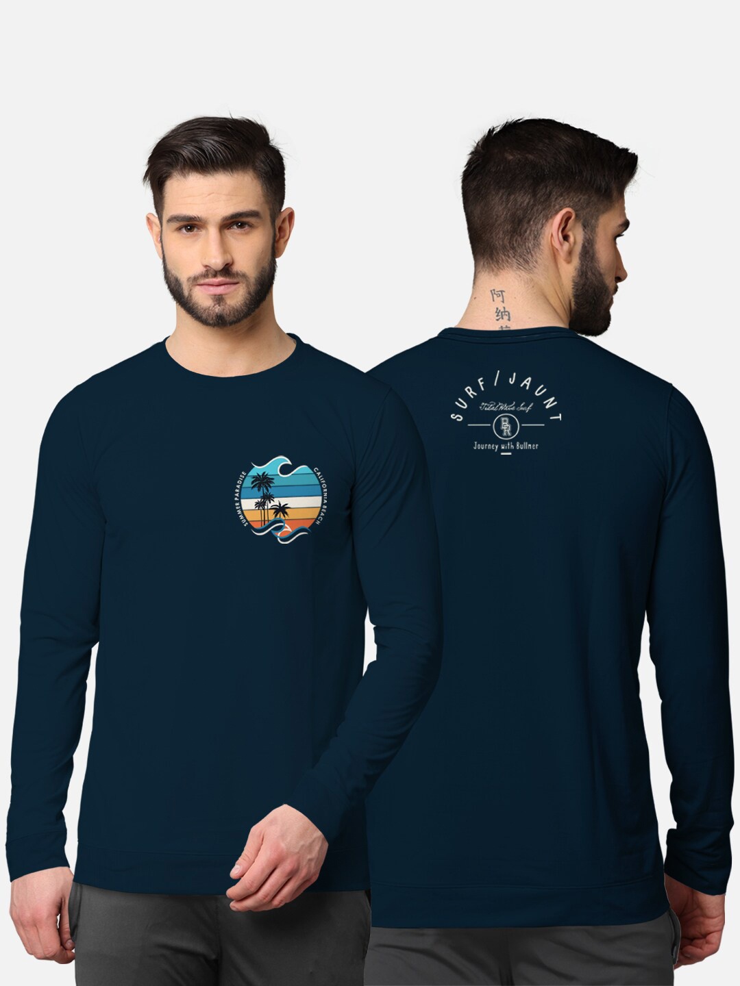 

BULLMER Men Blue Printed T-shirt