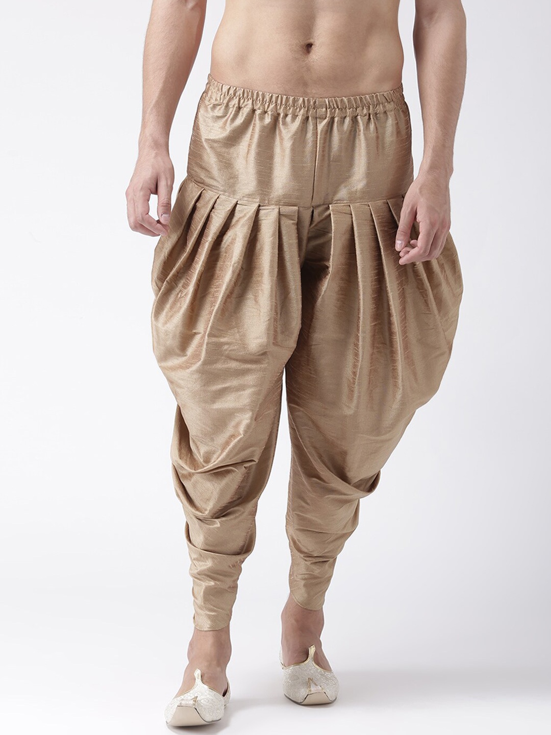 

hangup trend Men Khaki Solid Dupion Dhoti Pant