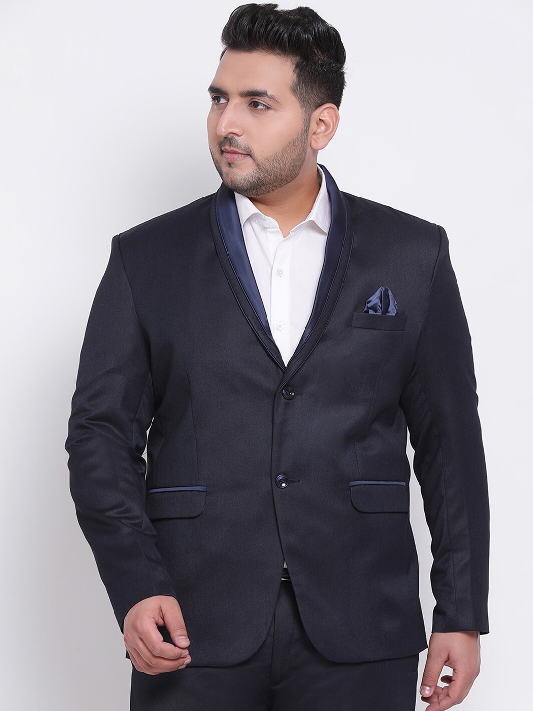 

hangup trend Men Blue Solid Single Breasted Casual Blazers