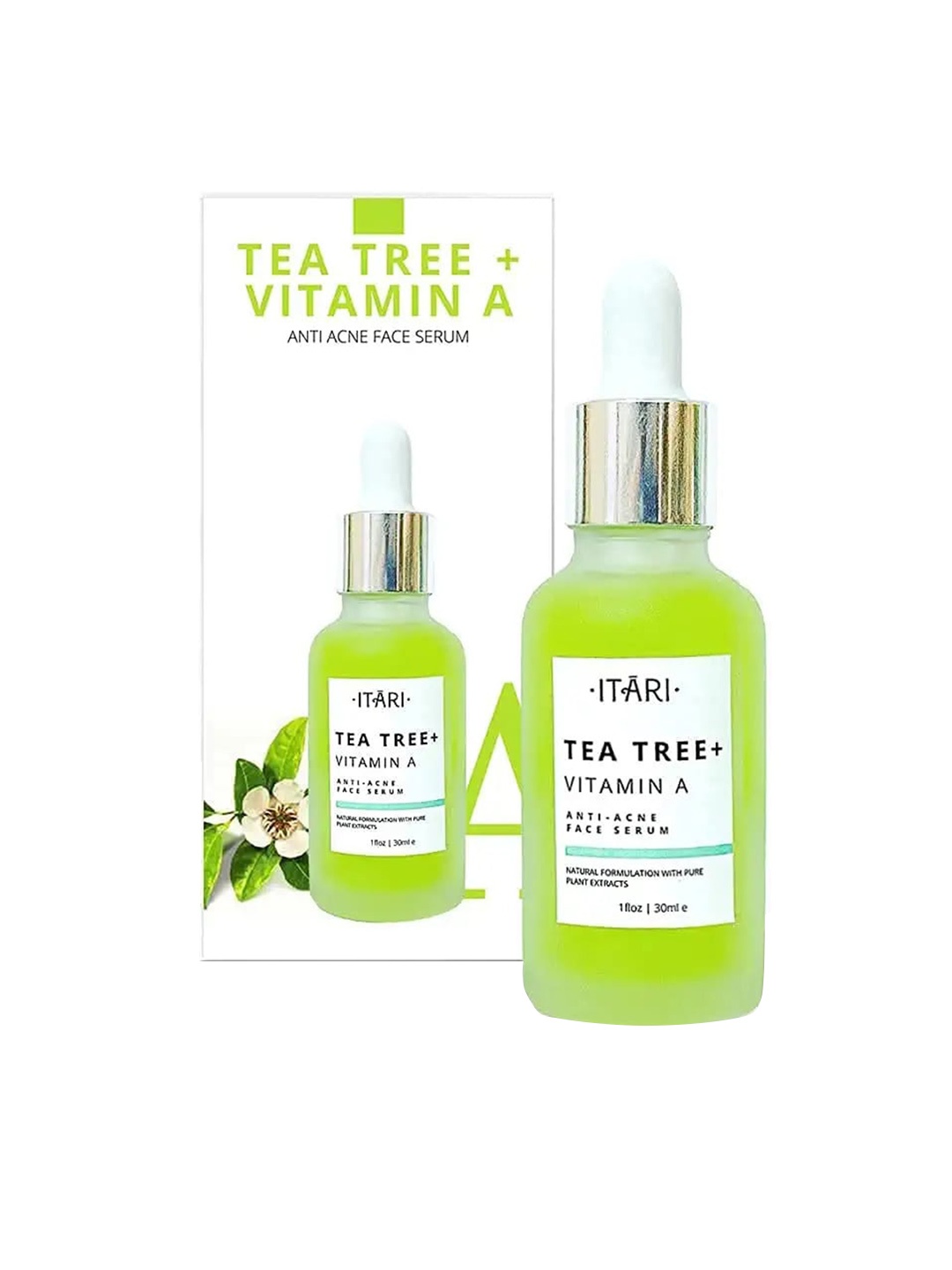 

Itari Tea Tree Vitamin A Anti Acne Face Serum 30 ml, Green