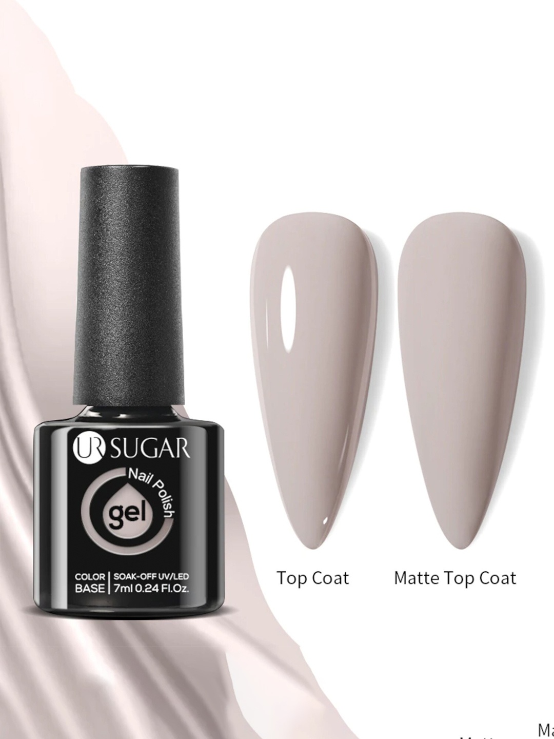 

BORN PRETTY UR Sugar Soak-Off UV Gel Long Lasting Nail Polish 7 ml - URH071, Grey