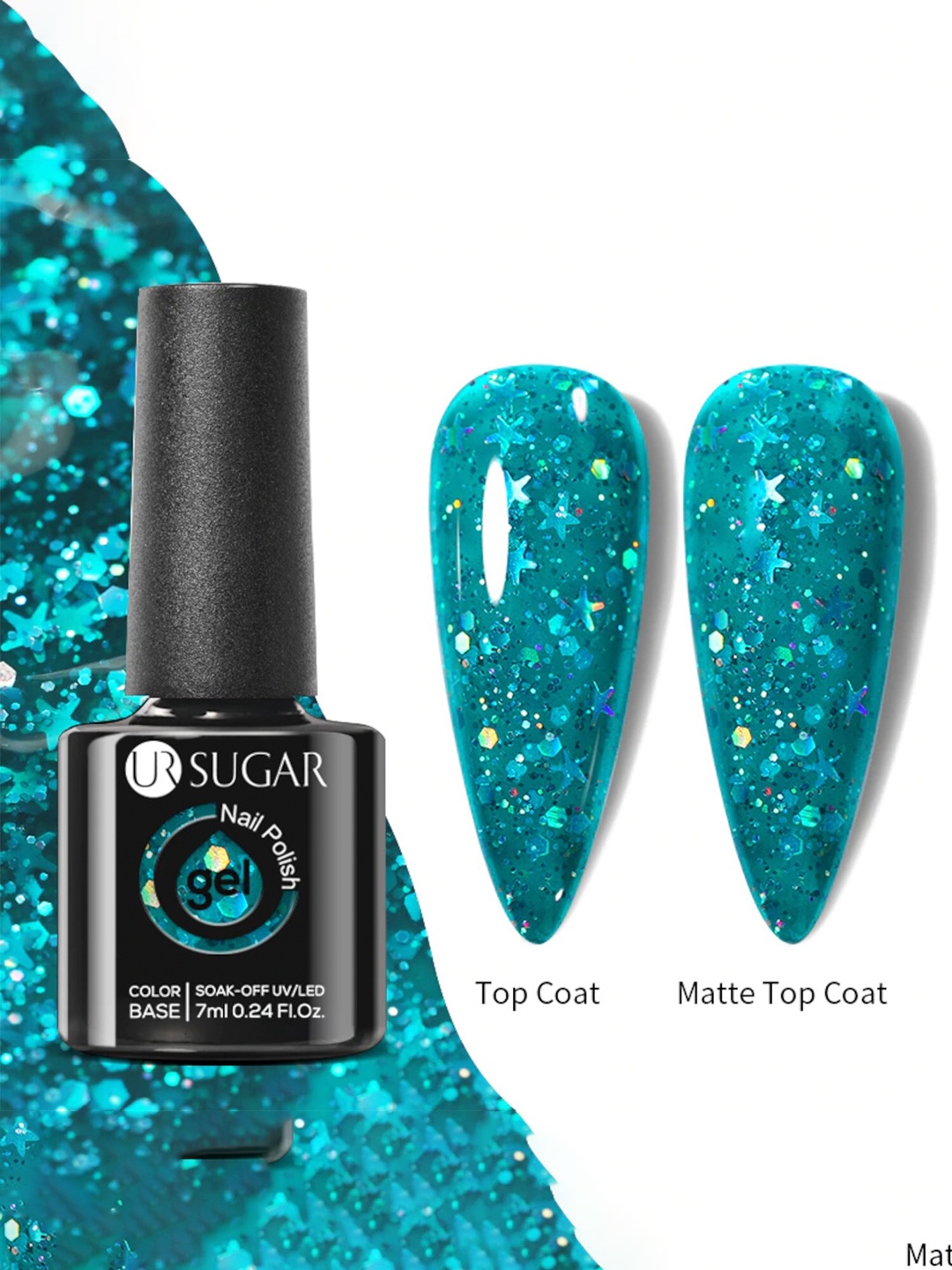 

BORN PRETTY UR Sugar Soak-Off UV Gel Long Lasting Nail Polish 7 ml - URH052, Blue