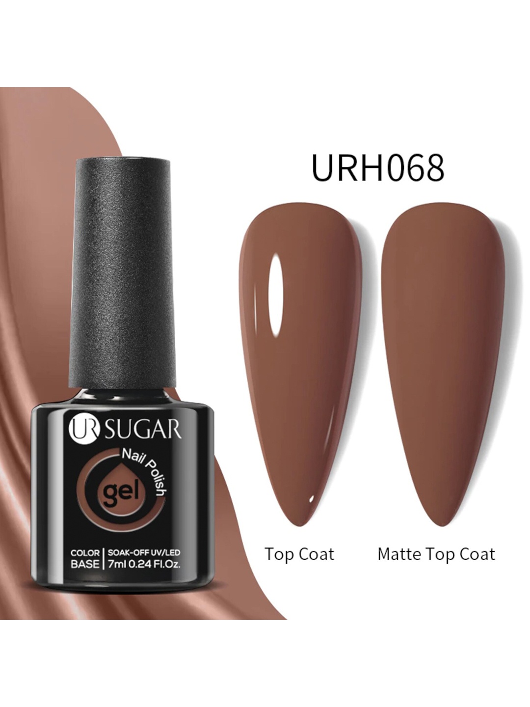 

BORN PRETTY UR SUGAR UV LED Gel Nail Polish, 7ml - URH068, Brown