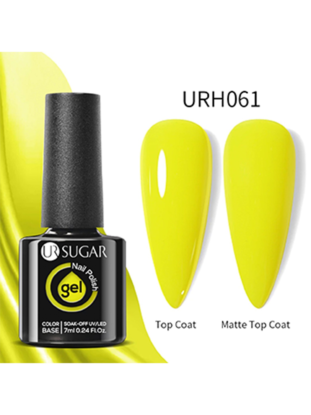 

BORN PRETTY UR SUGAR UV LED Gel Nail Polish, 7ml - URH061, Yellow